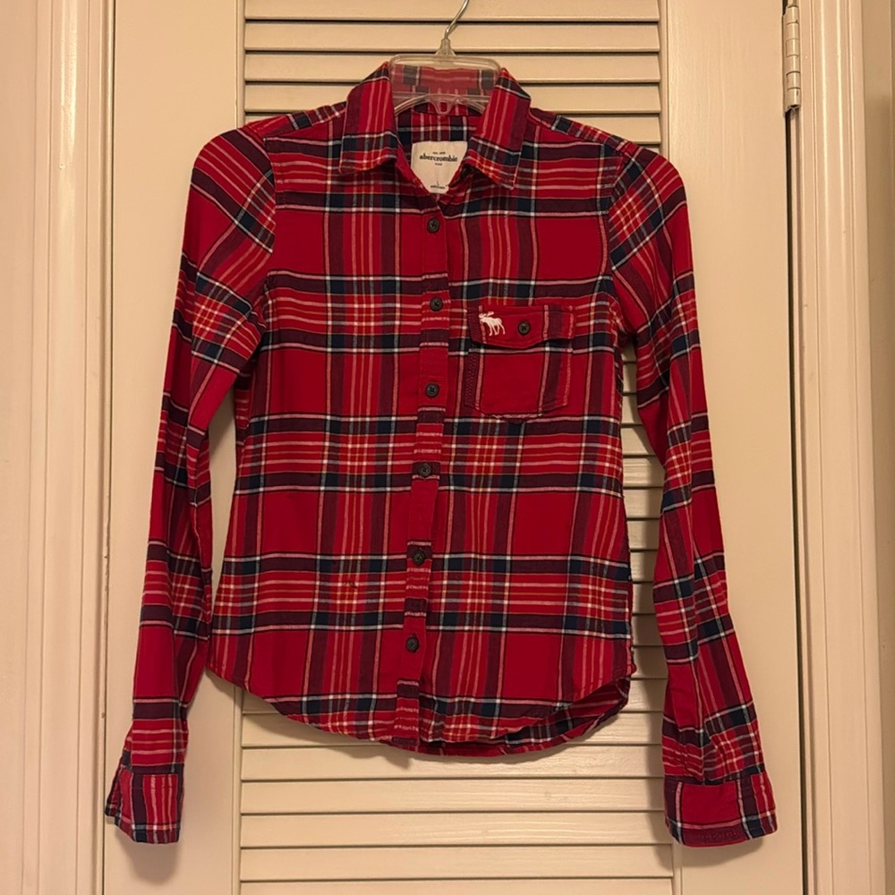 abercrombie kids Button Up Flannel (Girls) Large